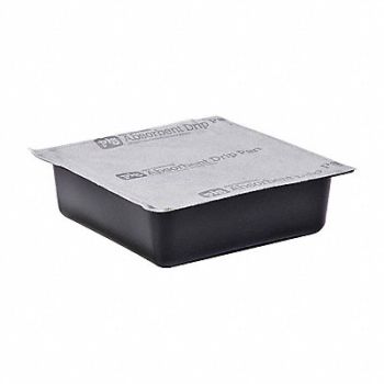 PIG Absorbent Pan 3 in H Black/Gray PK12, 30RC69