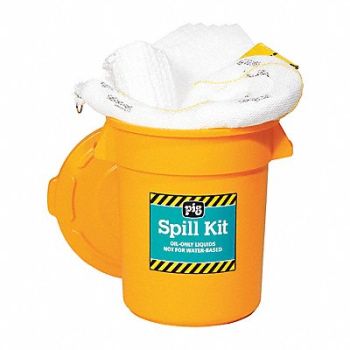 PIG Spill Kit Oil-Based Liquids Yellow, 30RE10
