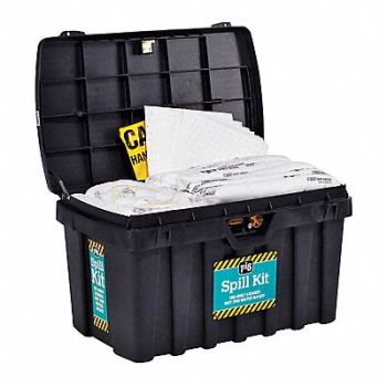 PIG Spill Kit Oil-Based Liquids Black, 30RE11