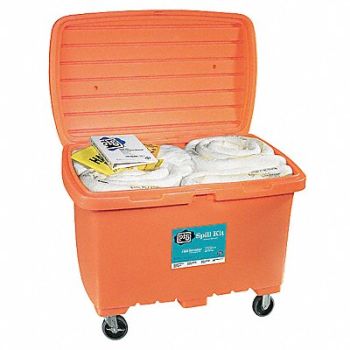 PIG Spill Kit Oil-Based Liquids Orange, 30RE26