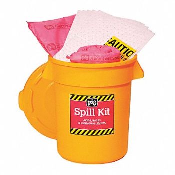 PIG Spill Kit Chem/Hazmat Yellow, 30RE73