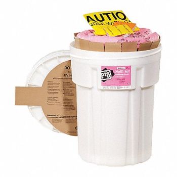 PIG Spill Kit Chem/Hazmat White, 30RE75