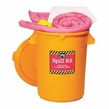 PIG Spill Kit Chem/Hazmat Yellow, 30RE76