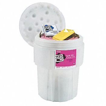 PIG Spill Kit Chem/Hazmat White, 30RE79