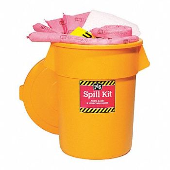 PIG Spill Kit Chem/Hazmat Yellow, 30RE81