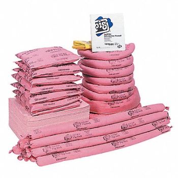 PIG Spill Kit Refill Chem/Hazmat Pink, 30RF08