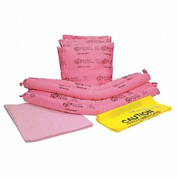 PIG Spill Kit Refill Chem/Hazmat Pink, 30RF11