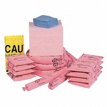 PIG Spill Kit Refill Chem/Hazmat Pink, 30RF16