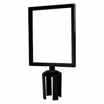 TENSABARRIER Sign Frame 11 x 8-1/2 In Black, 30RH46
