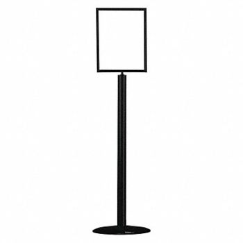 TENSABARRIER Sign Holder 11In x 14In Frame Black, 30RH82