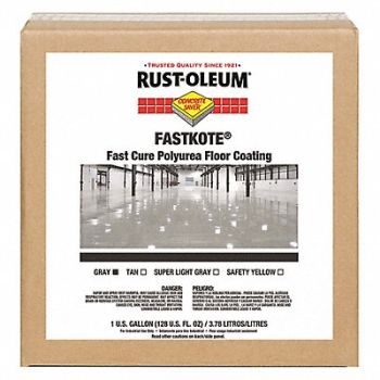 RUST-OLEUM Floor Coating Water 1 gal Gray, 30RL95