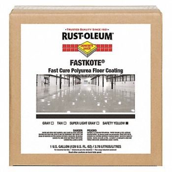RUST-OLEUM Floor Coating Water 1 gal Safety Yellow, 30RL98