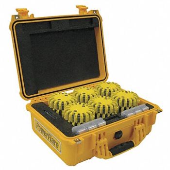 POWERFLARE LED Safety Flare Kit LED Color Red/Amber, 30RU02