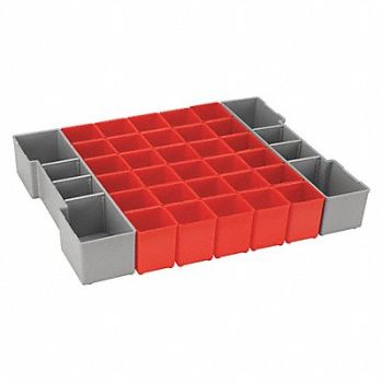 BOSCH Bin Cup Set Red/Gray 2-1/2 in H, 30RW53