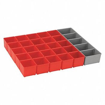BOSCH Bin Cup Set Red/Gray 1-3/4 in H, 30RW55