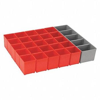 BOSCH Bin Cup Set Red/Gray 2-3/4 in H, 30RW56