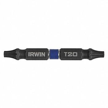 IRWIN Insert Bit Power Dbl End Hex Shank PK2, 55KH06