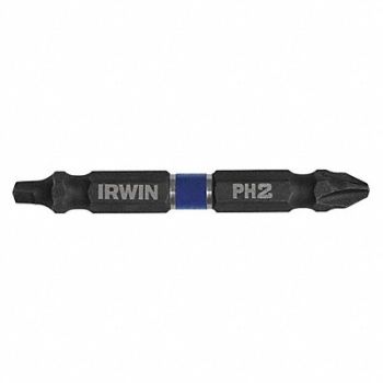 IRWIN Insert Bit Power Dbl End Hex Shank PK2, 55KG87