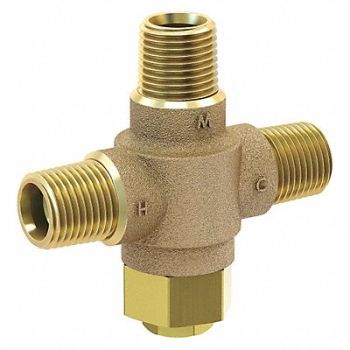 ACORN CONTROLS Tempering Valve 1/2in. NPT Brass 125 psi, 30VX83