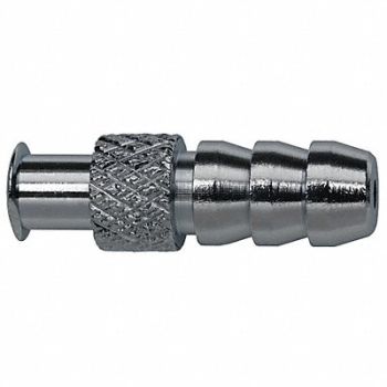 GRAINGER APPROVED Luer Lock Barb Adapter Plated Brass, 30WJ92