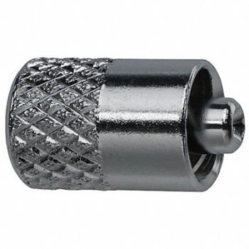 GRAINGER APPROVED Male Luer Lock Blank Plated Brass Silver, 30WJ99