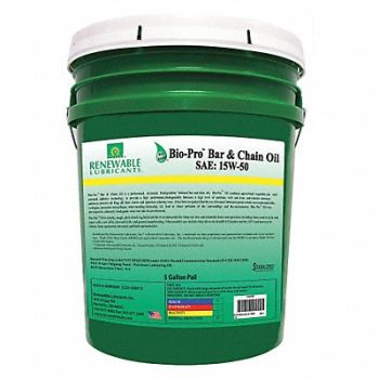 RENEWABLE LUBRICANTS Chainsaw Lube 5 gal Pail, 30WK80