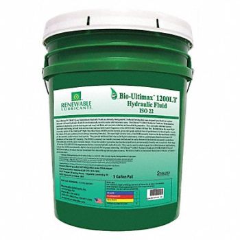 RENEWABLE LUBRICANTS Hydraulic Oil Pail Yellow 5 gal., 30WL12