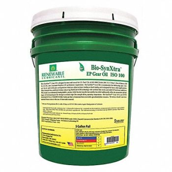 RENEWABLE LUBRICANTS Gear Oil Pail Yellow 5 gal., 30WL39
