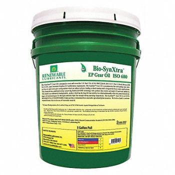 RENEWABLE LUBRICANTS Gear Oil Pail Yellow 5 gal., 30WL41
