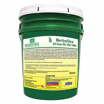 RENEWABLE LUBRICANTS Gear Oil Pail Yellow 5 gal., 30WL43