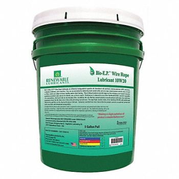 RENEWABLE LUBRICANTS ChainWireRope Lube 5 gal Pail, 30WL45