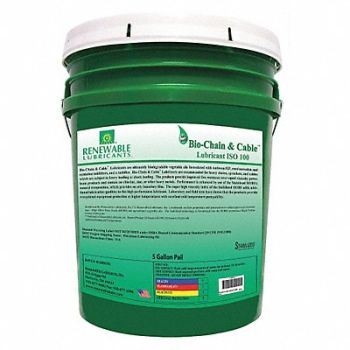 RENEWABLE LUBRICANTS ChainWireRope Lube 5 gal Pail, 30WL55