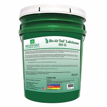RENEWABLE LUBRICANTS Air Tool Lubricant Synthetic Base 5 gal., 30WL57