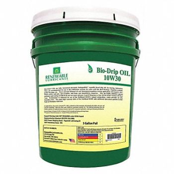 RENEWABLE LUBRICANTS Drip Oil Synthetic Base 5 gal., 30WL60