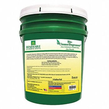 RENEWABLE LUBRICANTS Cleaner/Degreaser Unscented 5 gal Bucket, 30WL70