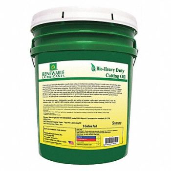 RENEWABLE LUBRICANTS Cutting Oil Pail Yellow 5 gal., 30WL72