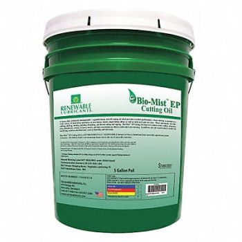 RENEWABLE LUBRICANTS Cutting Oil Pail Yellow 5 gal., 30WL74