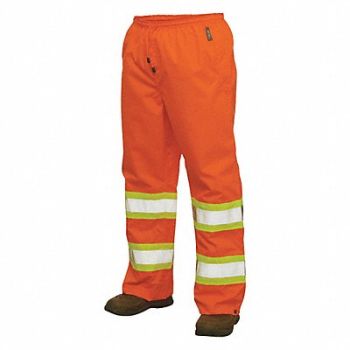 TOUGH DUCK Rain Pants Class E Orange S, 30WT93
