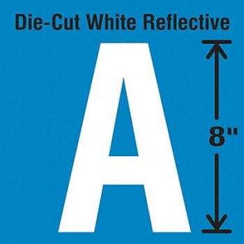 STRANCO INC Die-Cut Reflective Letter Label A, 30WZ26