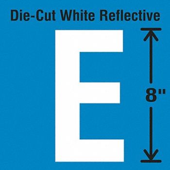 STRANCO INC Die-Cut Reflective Letter Label E, 30WZ30