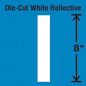 STRANCO INC Die-Cut Reflective Letter Label I, 30WZ34