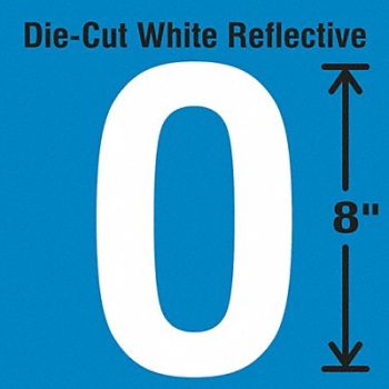 STRANCO INC Die-Cut Reflective Letter Label O, 30WZ40