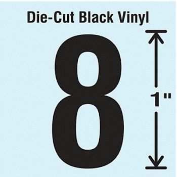 STRANCO INC Die Cut Number Label 8 10 Cards PK10, 30WZ60
