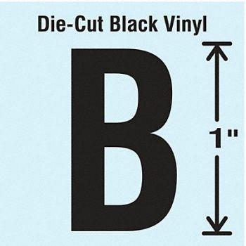 STRANCO INC Die Cut Letter Label B 10 Cards PK10, 30WZ63