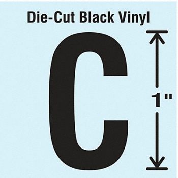 STRANCO INC Die Cut Letter Label C 10 Cards PK10, 30WZ64