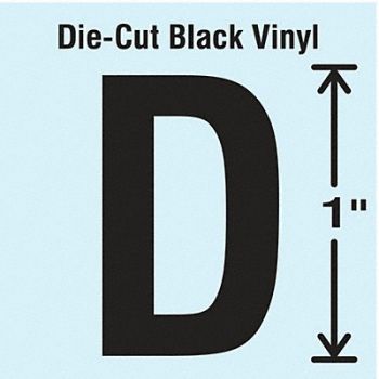 STRANCO INC Die Cut Letter Label D 10 Cards PK10, 30WZ65