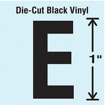 STRANCO INC Die Cut Letter Label E 10 Cards PK10, 30WZ66