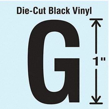 STRANCO INC Die Cut Letter Label G 10 Cards PK10, 30WZ68