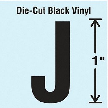STRANCO INC Die Cut Letter Label J 10 Cards PK10, 30WZ71
