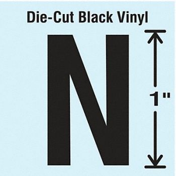 STRANCO INC Die Cut Letter Label N 10 Cards PK10, 30WZ75